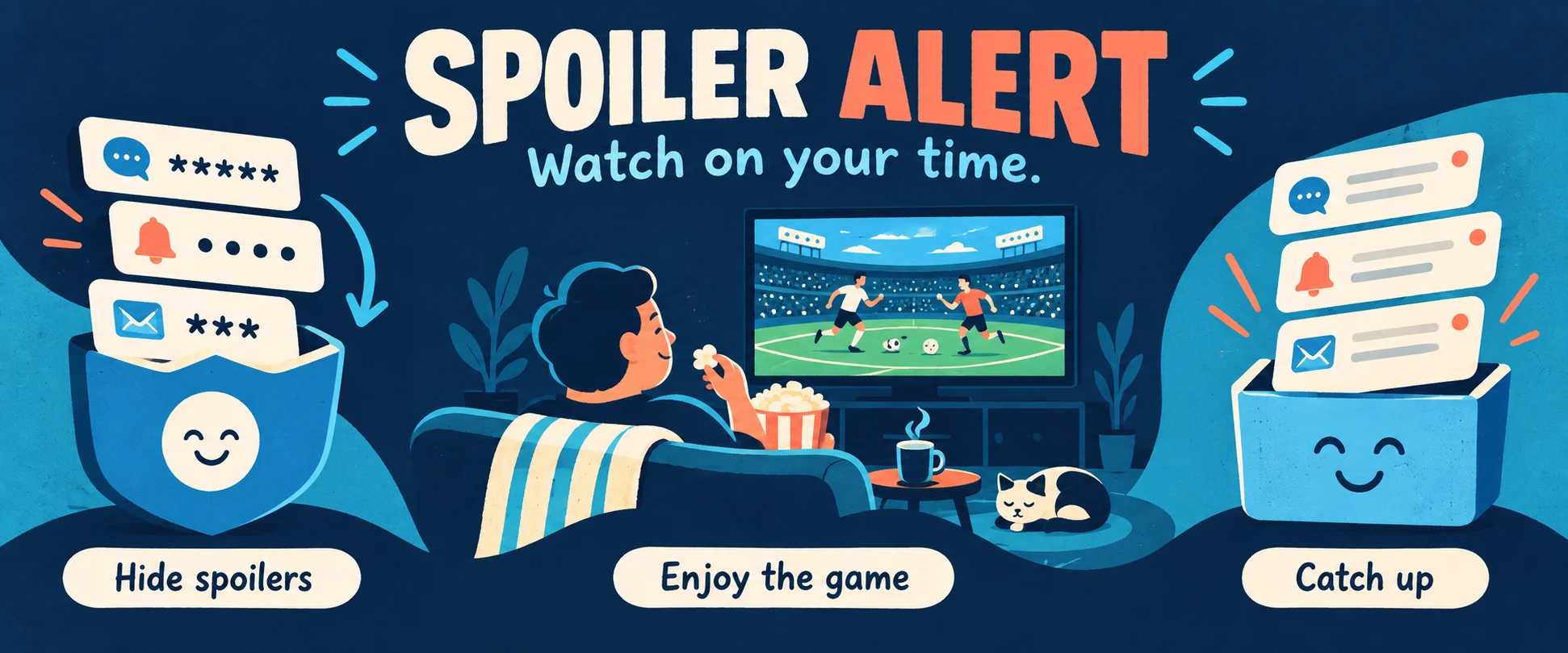 Playful paper illustration: choose a game, hide the spoilers, and catch up when you are ready